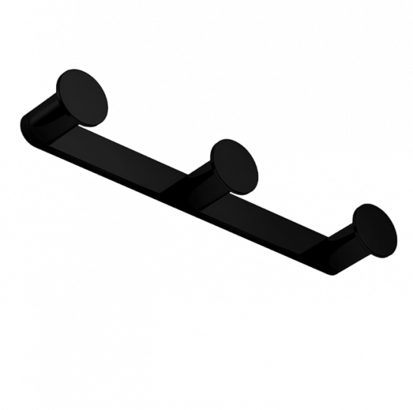 Крючок COLOMBO DESIGN MINI CD117.NM тройной цвет черный матовый