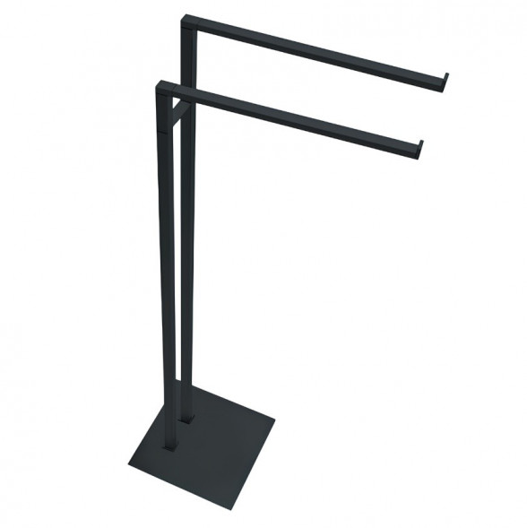 Стойка COLOMBO DESIGN MINI Q B5038.GM с полотенцедержателем двойным цвет графит матовый