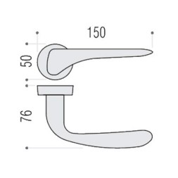 Дверная ручка Colombo MADI AM31RSB золото матовое