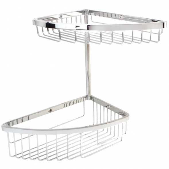 Полочка корзинка COLOMBO DESIGN ANGOLARI B9609 угловая двойная