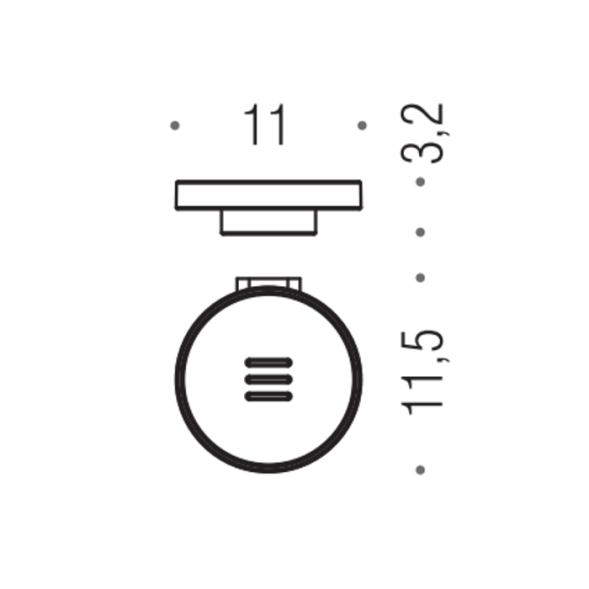 Мыльница COLOMBO DESIGN MINI B4001.NM подвесная цвет черный матовый