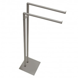 Стойка COLOMBO DESIGN MINI Q B5038.HPS1 с полотенцедержателем двойным цвет нержавеющая сталь