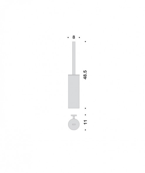 Ершик COLOMBO DESIGN NORDIC B5207 настенный