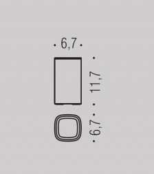 Стакан COLOMBO DESIGN TRENTA B3041 настольный