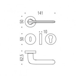 Дверная ручка Colombo ROBOQUATTRO ID41RSB.BI белый матовый