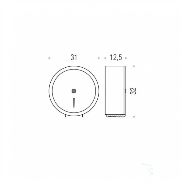 Контейнер д/туал.бум. Colombo Hotel collection - B9983