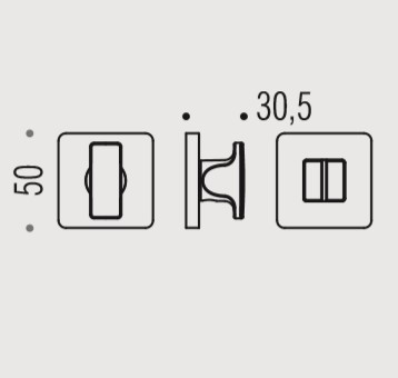 Фиксатор сантехнический Colombo Rosetta BT19 BZGG хром 