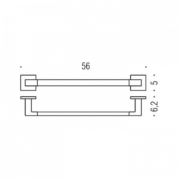 Полотенцедержатель COLOMBO DESIGN BASICQ B3710 широкий