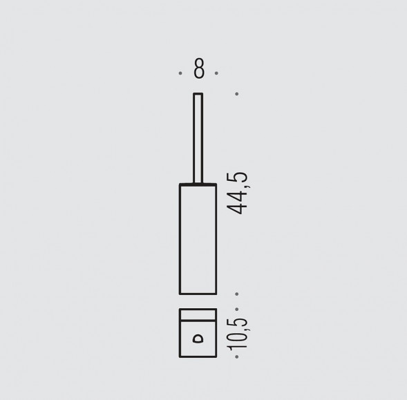 Ершик COLOMBO DESIGN LULU B6207 настенный