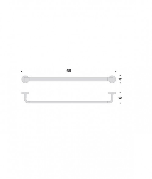 Полотенцедержатель COLOMBO DESIGN NORDIC B5211 широкий