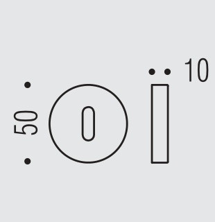 Накладка под цилиндр Colombo Design Rosetta One CC13 черный 2 шт