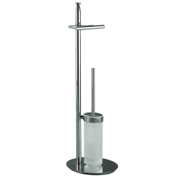 Стойка COLOMBO DESIGN PLANETS B9816 напольная с держателем туалетной бумаги и ершиком