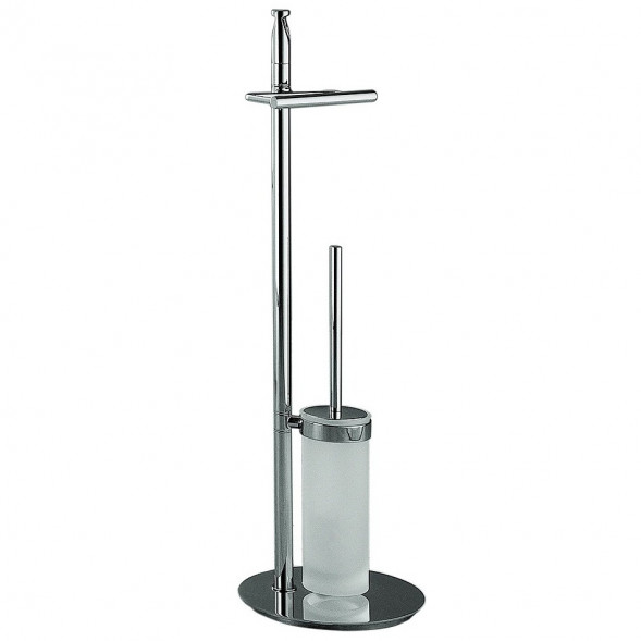 Стойка COLOMBO DESIGN PLANETS B9816 напольная с держателем туалетной бумаги и ершиком