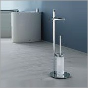 Стойка COLOMBO DESIGN PLANETS B9816 напольная с держателем туалетной бумаги и ершиком