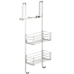 Полочка корзинка COLOMBO DESIGN CAVALLETTI E SEDILI B9634 навесная двойная с крючками