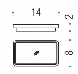 Запасная стеклянная мыльница Colombo Forever B7051