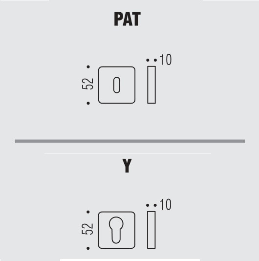 Накладка под цилиндр Colombo Design Rosetta OneQ CC23 черный 2 шт