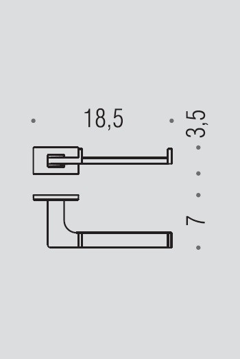  Держатель туалетной бумаги COLOMBO DESIGN LOOK B1608.GM без крышки