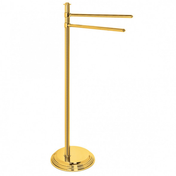 Стойка COLOMBO DESIGN HERMITAGE B3338.HPS золото с полотенцедержателем двойным