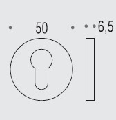 Накладка под цилиндр Colombo Rosetta FF13 графит матовый