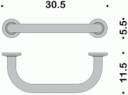 Поручень COLOMBO DESIGN CONTRACT B9720