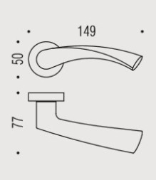 Дверная ручка Colombo FLESSA CB51RSB золото