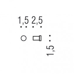 Крючок COLOMBO DESIGN TIME W4247 одинарный