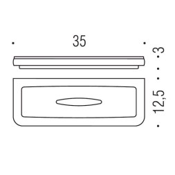 Полочка для губки COLOMBO DESIGN LULU B6203.GOLD