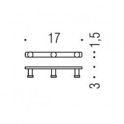 Крючок COLOMBO DESIGN TIME W4257 тройной
