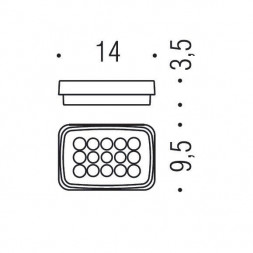 Мыльница COLOMBO DESIGN TIME W4240 настольная