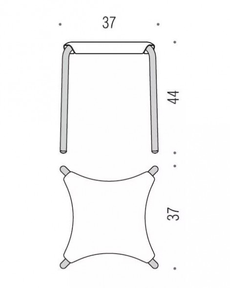 Табурет COLOMBO DESIGN COMPLEMENTI B9955