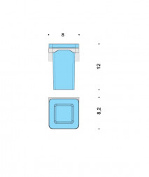 Стакан COLOMBO DESIGN FOREVER B2902 настенный