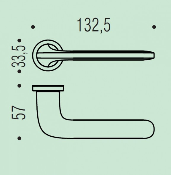 Дверная ручка Colombo Design ROBOQUATTRO ID41RSB/0 хром матовый
