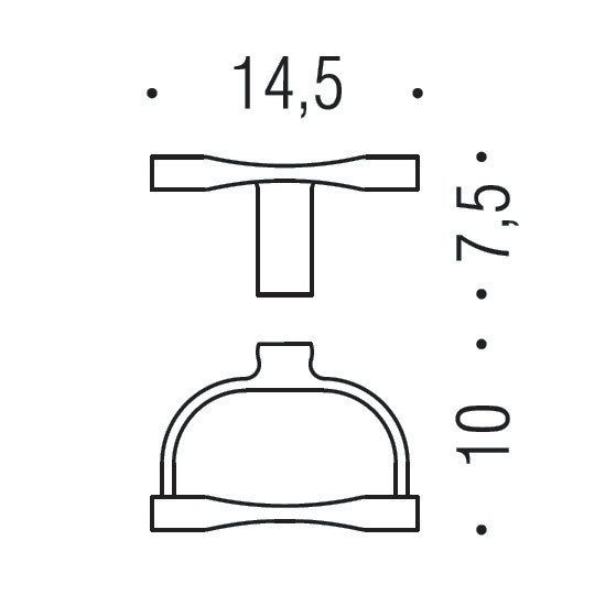  Держатель туалетной бумаги COLOMBO DESIGN LUNA B0108 без крышки