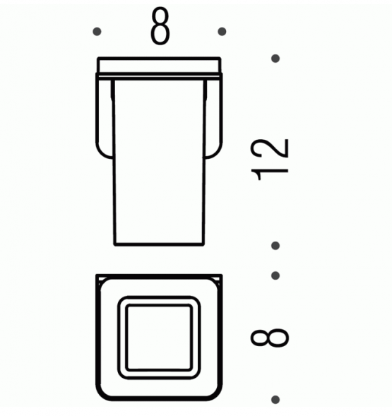 COLOMBO DESIGN Over B7002 Стакан настенный