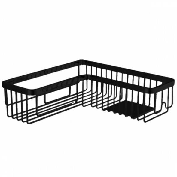 Полочка корзинка COLOMBO DESIGN ANGOLARI B9611.NM  черный матовый угловая одинарная