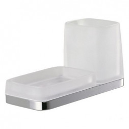 Стакан с мыльницей COLOMBO DESIGN TIME W4272 настенный