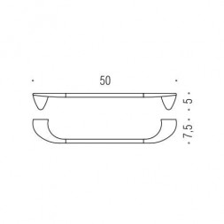 Полотенцедержатель COLOMBO DESIGN KHALA B1810 широкий