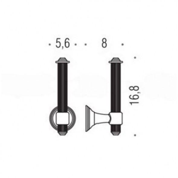 Держатель запасного рулона бумаги COLOMBO DESIGN HERMITAGE B3390.GOLD