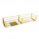 Полочка корзинка COLOMBO DESIGN ANGOLARI B9633.GOLD одинарная с металлической полочкой 1