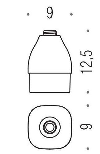 Запасная стеклянная колба Colombo Alize для дозатора жидкого мыла B9370