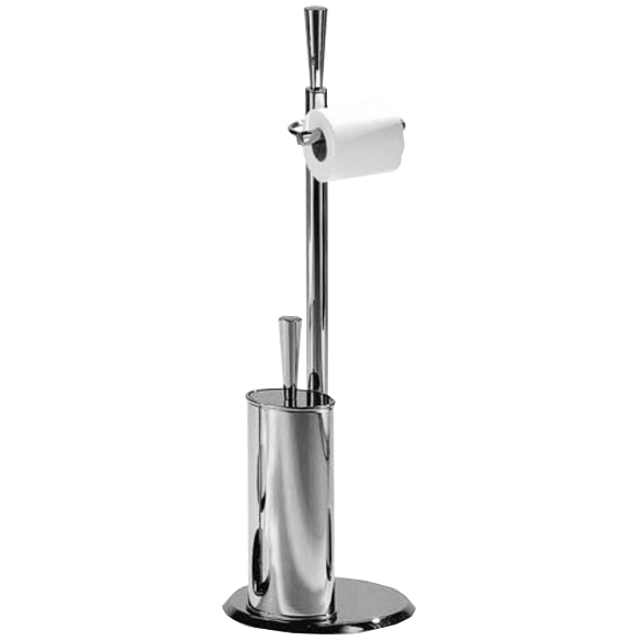 Стойка COLOMBO DESIGN ISOLE B9407N напольная с держателем туалетной бумаги и ершиком