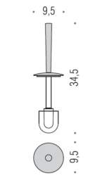 Запасной туалетный ёршик Colombo Luna B0158