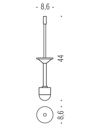 Запасная щётка для туалетного ёршика Colombo Plus W4958