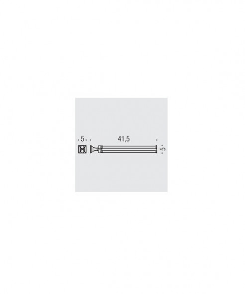 Полотенцедержатель COLOMBO DESIGN PORTOFINO B3212.BR двойной