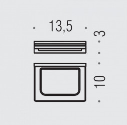 Мыльница COLOMBO DESIGN LOOK B1601.NM настенная