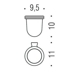 Стакан COLOMBO DESIGN LUNA B0102 настенный