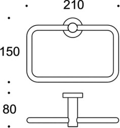Полотенцедержатель COLOMBO DESIGN PLUS W4931.BM кольцо