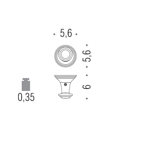 Крючок COLOMBO DESIGN HERMITAGE LC87.GOLD одинарный большой