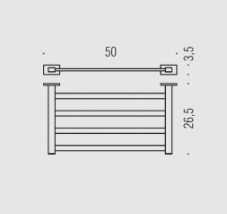 Полотенцедержатель COLOMBO DESIGN LOOK B1687 Полка